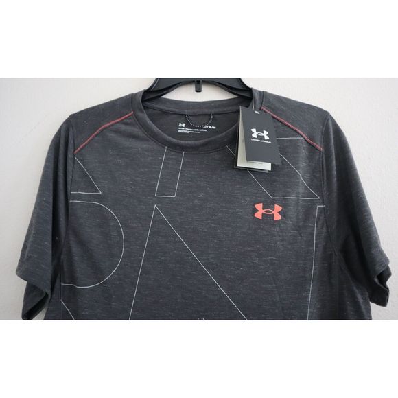 Under Armour 1369753 010 Men's Sz M Gray UA Run Trail T-Shirt $60 - Picture 3 of 9